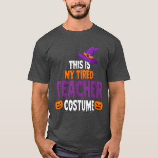 Camiseta Fantasias de Professor Cansado para Professores Di