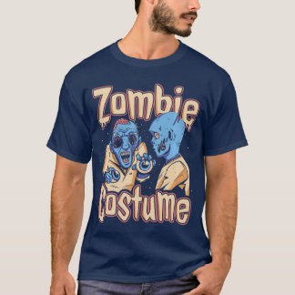 Camiseta Fantasias de Zumbi Engraçadas e Sangrentas para o