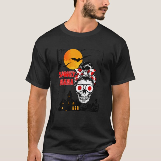 Camiseta Fantasias do Dia das Bruxas Malditas Mamãe Mana Ma (Frente)