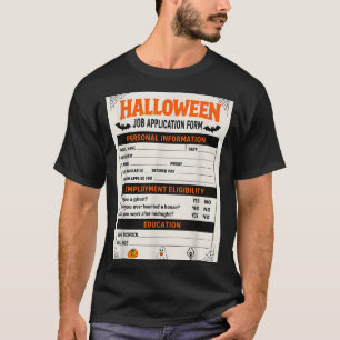 Camiseta Fantasias engraçadas de Halloween para aplicação d