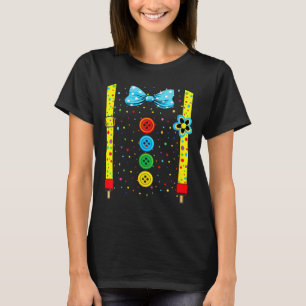 Camiseta Fantasias engraçadas de palhaço feminino para carn