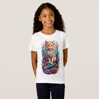 Camiseta Fantasias Felinas Encantadas: Gato Sereia Whimsica