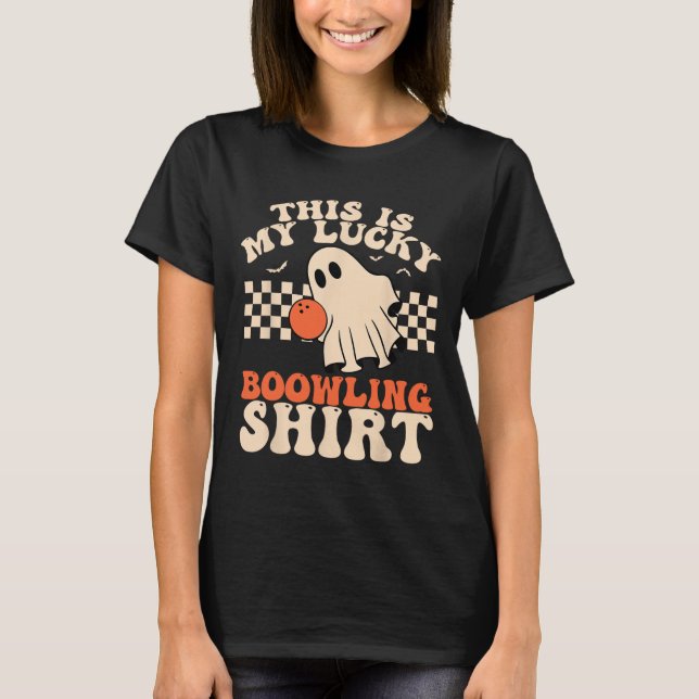 Camiseta Fantasioso Fantasma de Halloween Roupa de Jogador  (Frente)