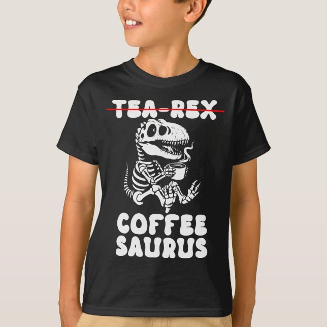 Camiseta Fantasioso Traje de Esqueleto de Dinossauro Goth T (Frente)
