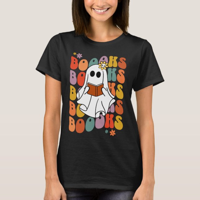 Camiseta Fantasma Amante de Livros (Frente)