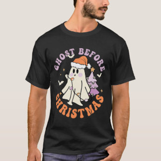 Camiseta Fantasma Antes do Natal, Retro Halloween Xmas Spoo