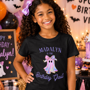 Camiseta Fantasma Arco-Íris de Halloween Personalizado para