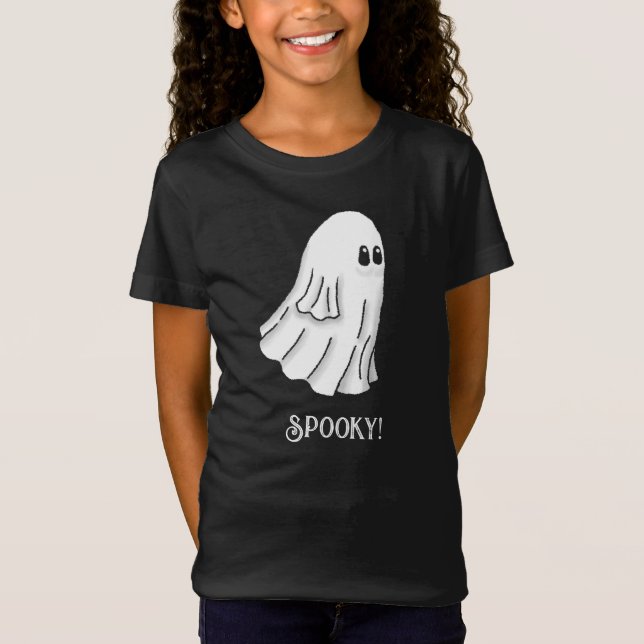 Camiseta Fantasma Assustador de Halloween (Frente)