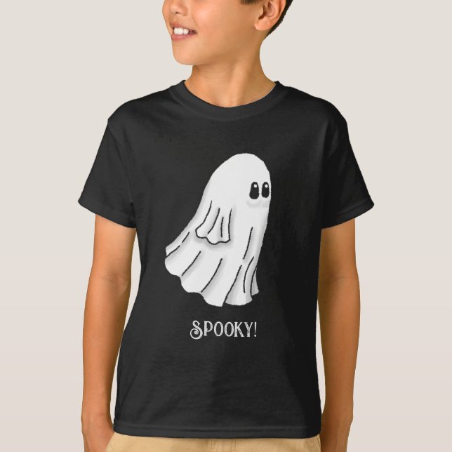 Camiseta Fantasma Assustador de Halloween (Frente)