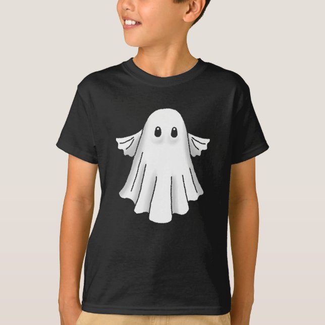 Camiseta Fantasma Assustador para o Halloween (Frente)