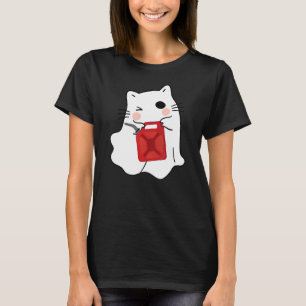 Camiseta Fantasma Bonita De Halloween Com Gás Não Pode Cont