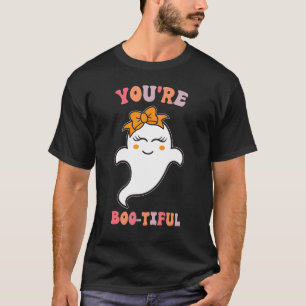 Camiseta Fantasma Bonita do Halloween Boo Você é Bonita Cos