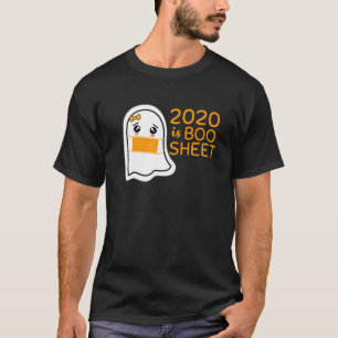 Camiseta Fantasma Bonita Em Mask Kawaii Halloween - 2020 É