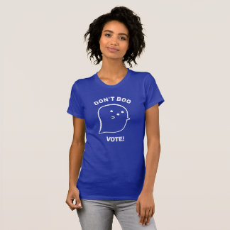 Camiseta Fantasma Bonita Não Boo, Vote T-Shirt
