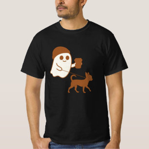 Camiseta Fantasma Bonito Caminhando Chihuahua