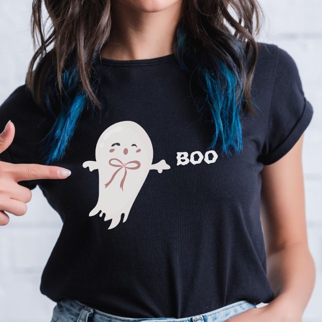 Camiseta Fantasma Bonito com Boo de Arco (Criador carregado)