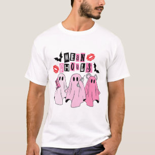 Camiseta Fantasma Bonito Média Ghouts Dia de as Bruxas engr