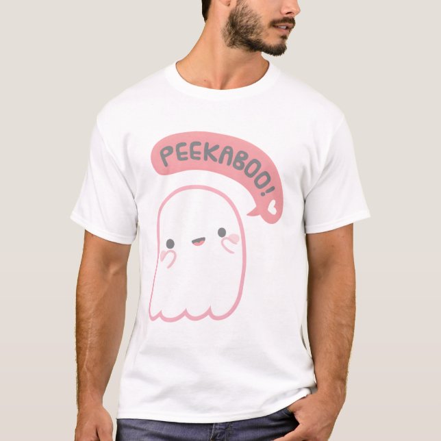 Camiseta Fantasma Bonito Plays Peekaboo (Frente)