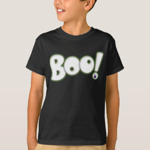 Camiseta fantasma "Boo" do dia das bruxas