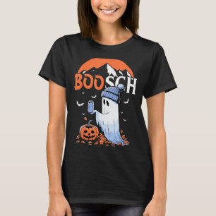 Camiseta Fantasma Boo Fofo Abóbora de Halloween Cerveja Sok