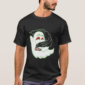 Camiseta Fantasma Boo Fumando Maconha Thc Feliz Dia Das Bru