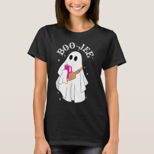 Camiseta Fantasma Boo Jee, Fantasma Boojee com xícara e bol