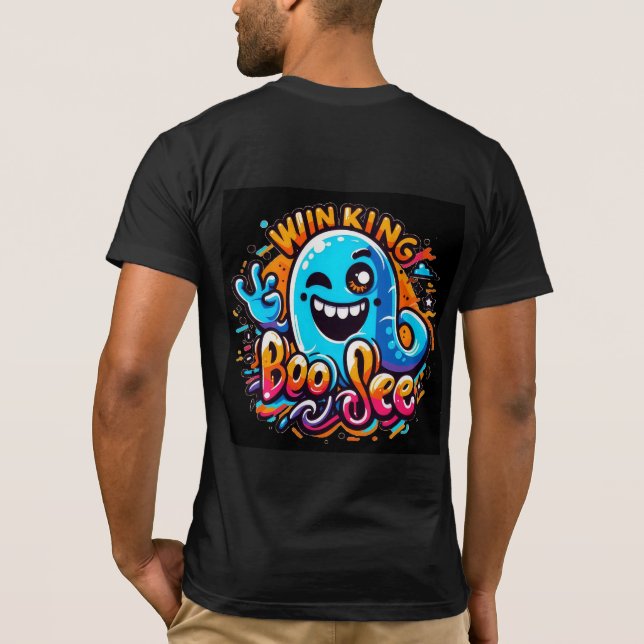 Camiseta Fantasma Boo Jee piscando (Verso)