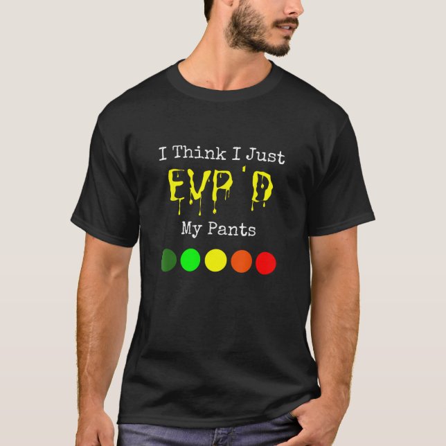 Camiseta Fantasma caçando EVP Espírito Paranormal Homens En (Frente)