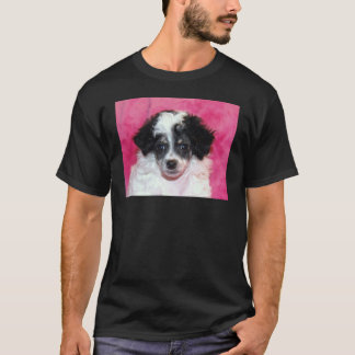 Camiseta Fantasma/cara do filhote de cachorro caniche de