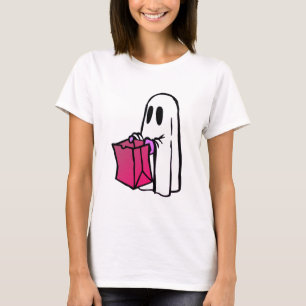 Camiseta Fantasma com Truque ou Tratamento de Bag