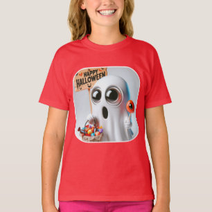 Camiseta Fantasma com um pirulito, por Natasha Us