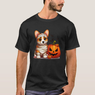 Camiseta Fantasma Corgi Roupa engraçada de Halloween para h