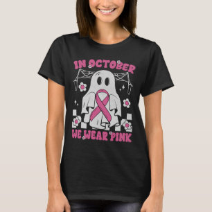 Camiseta Fantasma Cute do Guerreiro do Cancer de Mama Rosa