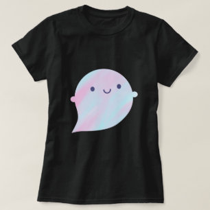 Camiseta Fantasma da Aquarela de Kawaii (unicórnio)