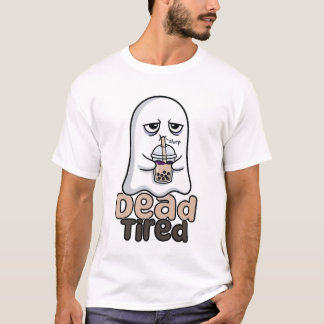 Camiseta Fantasma de Boba Fofo Morto de Cansaço