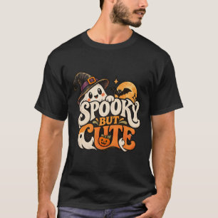 Camiseta Fantasma de Bruxa Fofo e Assustador Gráfico de Hal