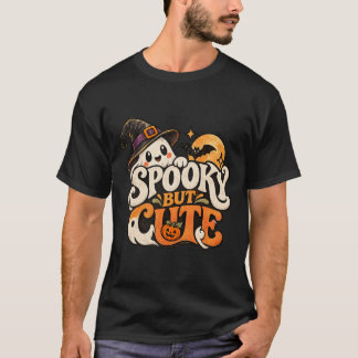 Camiseta Fantasma de Bruxa Fofo e Assustador Gráfico de Hal