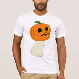 Camiseta Fantasma de cabeça de abóbora   