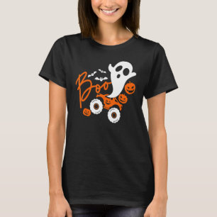 Camiseta Fantasma de Caminhão Monstro Boo Fofo Abóbora de