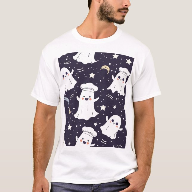 Camiseta Fantasma de Chef Bonito (Frente)