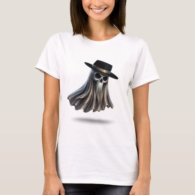 Camiseta Fantasma de Cowboy Sombrio  (Frente)