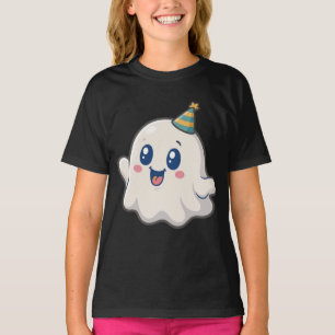 Camiseta Fantasma de Desenho Adorável