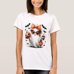 Camiseta Fantasma de Dia de as Bruxas engraçado Canto