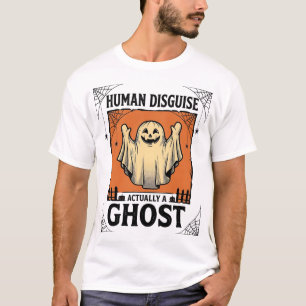 Camiseta Fantasma de Fantasia Humana Humor Vintage de Hallo