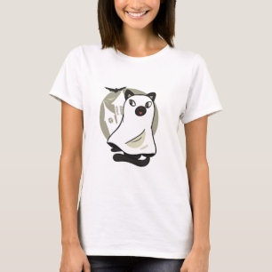 Camiseta Fantasma de Gato Louco
