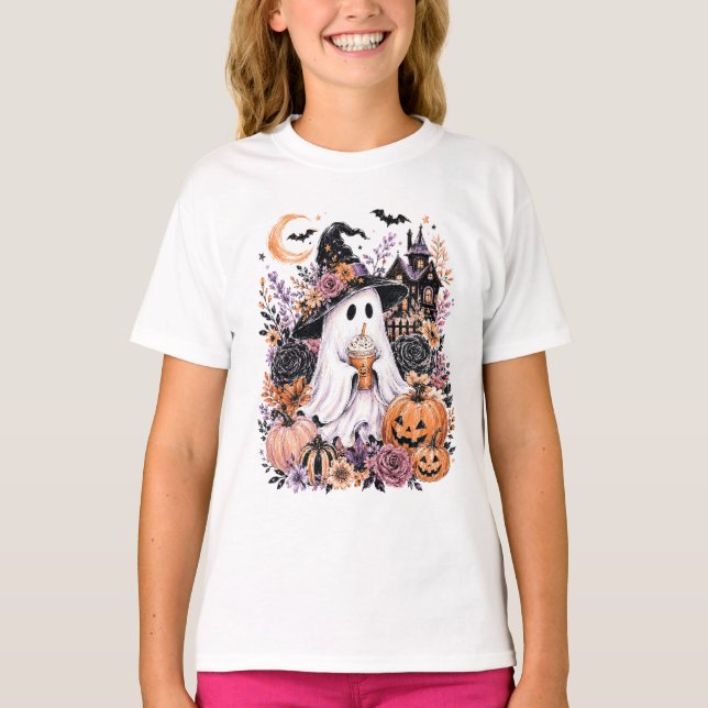Camiseta Fantasma de Halloween (Frente)