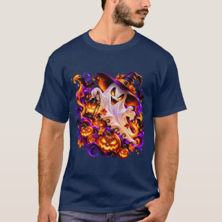 Camiseta Fantasma de Halloween Bruxa