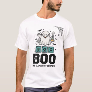 Camiseta Fantasma de Halloween Ciência Divertida Vintage_1