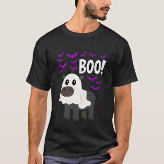 Camiseta Fantasma de Hipopótamo Boo Halloween Engraçado Ani