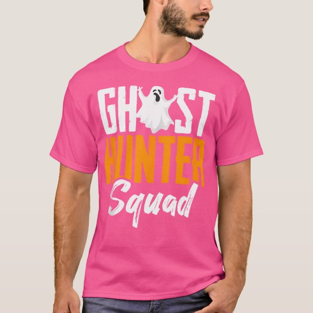 Camiseta Fantasma de Investigação Paranormal na Esquadra de (Frente)